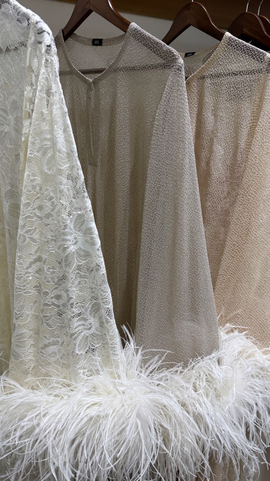 the waves with feathers dress